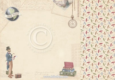 Pion Design - The World Awaits - Adventure Awaits 12 x 12"