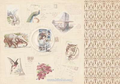 Pion Design - The World Awaits - Wish you were here 12 x 12"