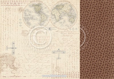 Pion Design - The World Awaits - Destionation unknown 12 x 12"