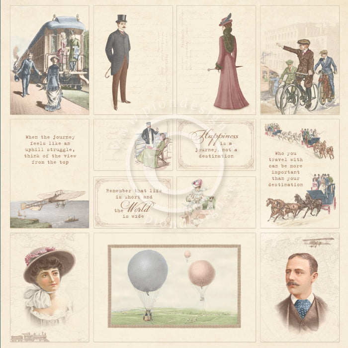 Pion Design - The World Awaits - Images from the Past 12 x 12"