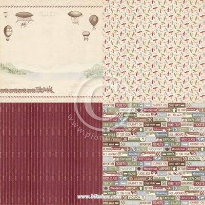 Pion Design - The World Awaits - Wanderlust 6 x 6 tum 12 x 12"