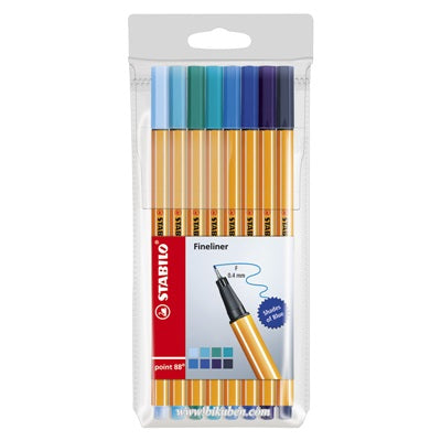 Stabilo Point 88 - Finepoint - Nyanser i Blått