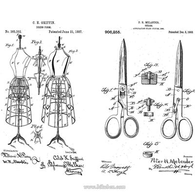 Tim Holtz Collection - Cling Stamps - Inventor 3