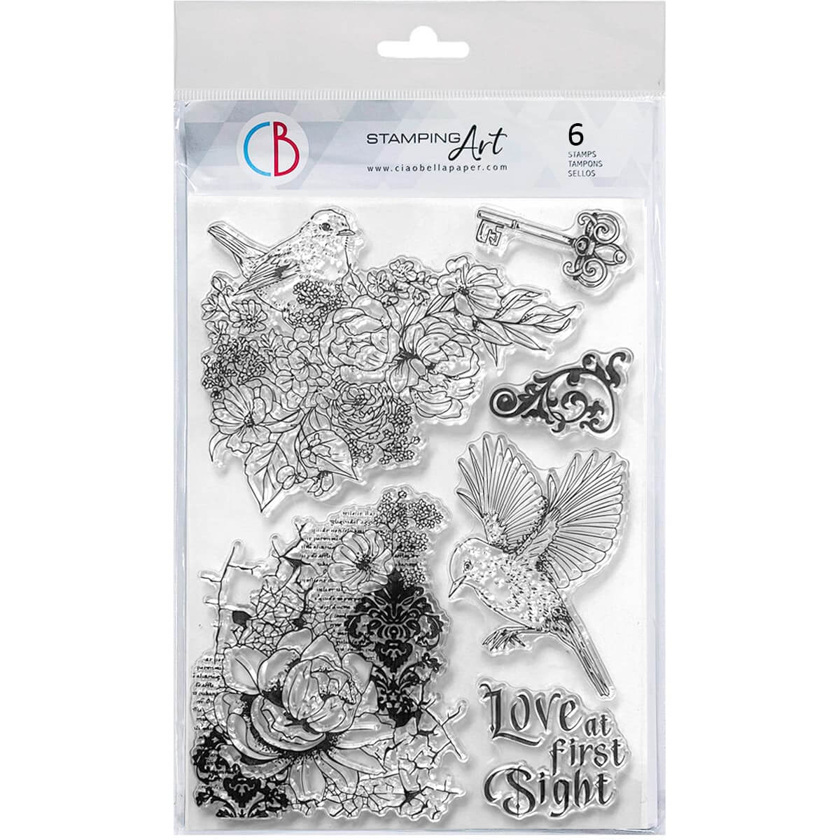 Ciao Bella - Clear Stamps - Reign of grace - Love at first sight - 6 x 8"