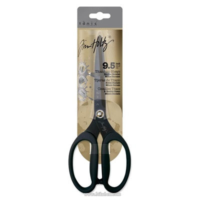 Tim Holtz - Non Stick Scissors - Black - Kushgrip - Titanium 9,5"