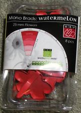 Bazzill - Brads - Flower - 25mm - Watermelon