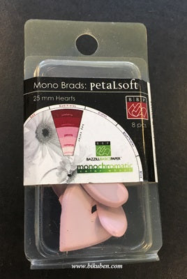 Bazzill - Brads - Heart - 25mm - Petalsoft
