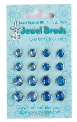 Leane - Jewel Brads - Dark & Light Blue