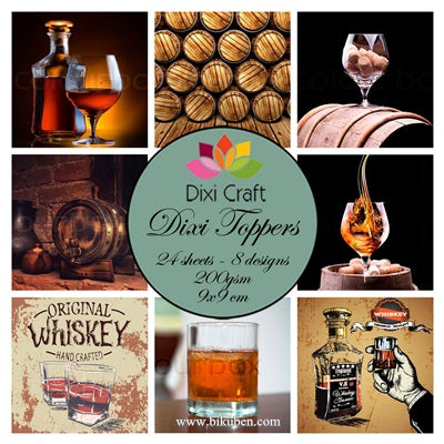 Dixie Craft - Toppers - Whiskey (9 cm x 9 cm)