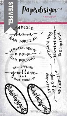 Papirdesign - Clearstamps - Den beste