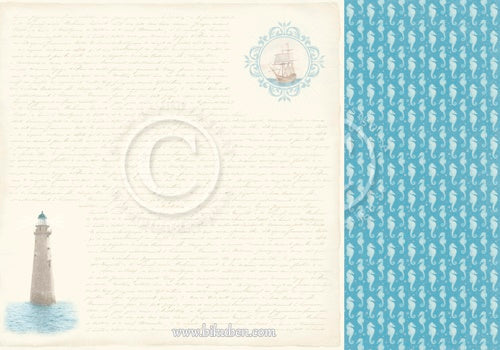 Pion Design - Seaside Stories - Message in a bottle 12 x 12"