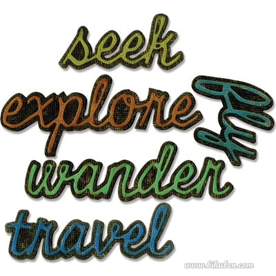 Tim Holtz Alterations - Thinlits - Shadow Script #3