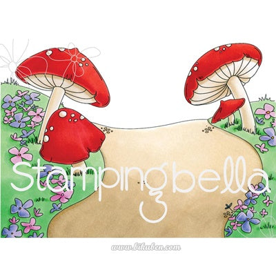Stamping Bella - Cling Mounted Stamp - Gnome backdrop