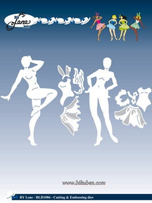 By Lene Design - Dies - Pin-Up Girls