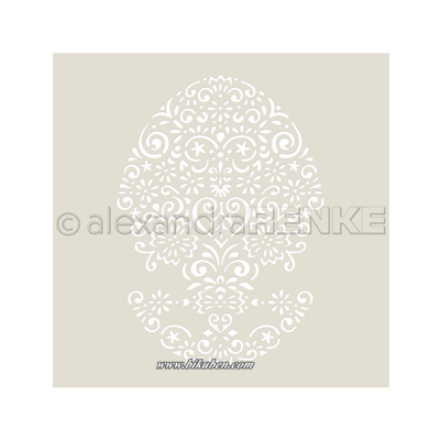 Alexandra Renke - Stencil - Oval Ornament