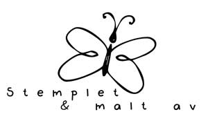 Papirgleder: Stemplet og malt av