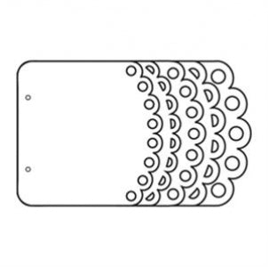 Maya Road - Clear Acrylic Album - Curved Edge Scallop Layer