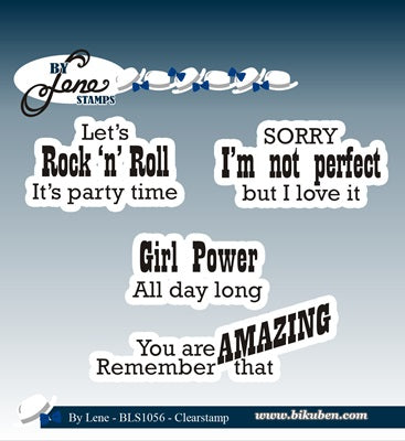 By Lene Design - Clear Stamp - English Texts