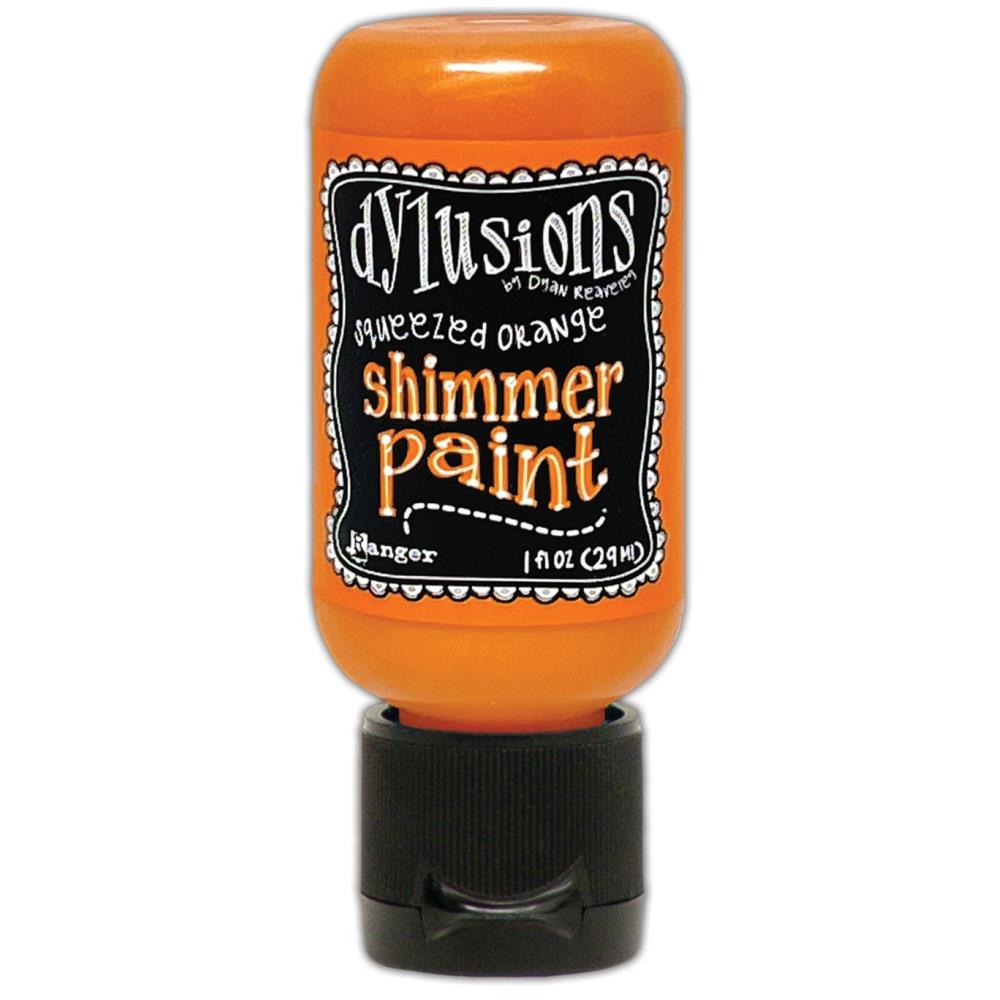 Dylusions - Acrylic - Shimmer Paint - Squeezed Orange