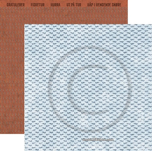 Papirdesign - Jakt og fiske - Håp i hengende snøre 12 x 12"