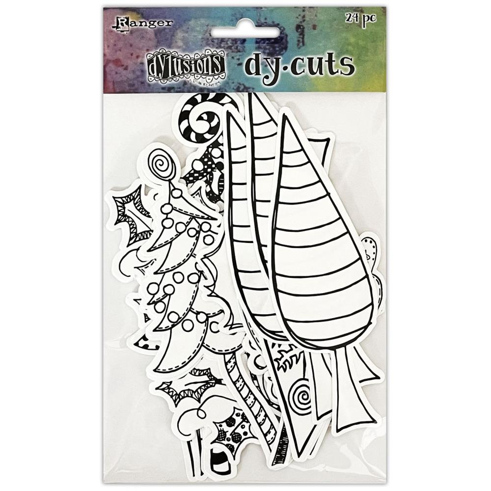 Dylusions - Christmas Dy-cuts - Cuts 3 - Me Trees