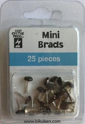 Hot of the Press - Accent Depot - Mocha Divine Round Mini Brads
