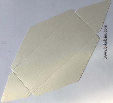 Inkido - Shimmer konvolutt avlang - Ice Gold