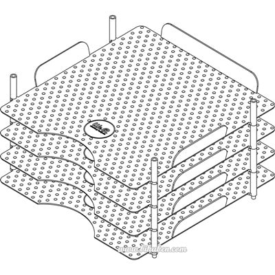 We R Memory Keepers - Clear Stackable Paper Trays - 4pk