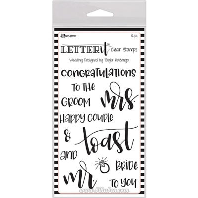 Ranger - Letter It - Clear Stamp Set - Wedding
