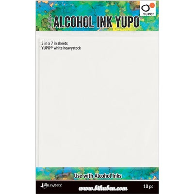 Tim Holtz - Alchol Ink - Yupo Paper - White Heavystock  5 x 7"