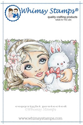 Whimsy Stamps - Cling mount - Watching for Santa