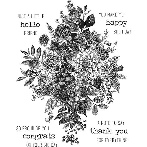 Tim Holtz Collection - Glorious Bouquet  - Stamps