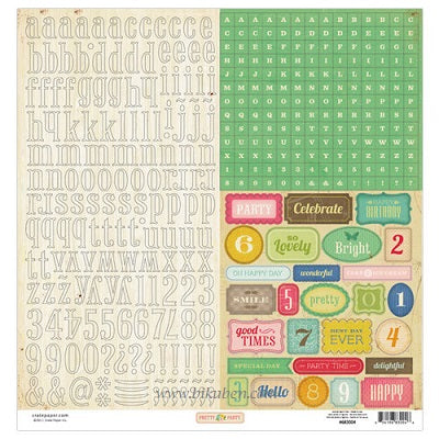 Crate Paper - Pretty Party - Sticker Sheet 12 x 12"