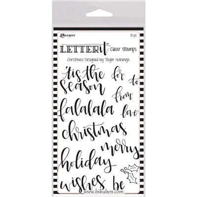 Ranger - Letter It - Clear Stamp Set - Christmas