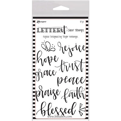 Ranger - Letter It - Clear Stamp Set - Rejoice