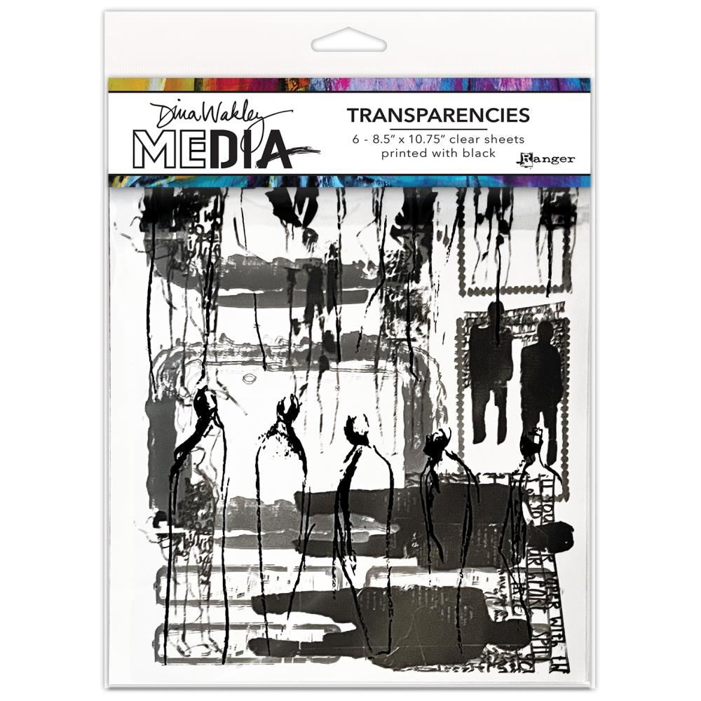 Dina Wakley Media - Transparencies  - Figures - set 2