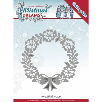 Yvonne Creations - Christmas Dreams - Poinsettia Wreath
