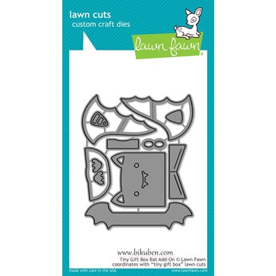 Lawn Fawn - Craft Dies - Tiny Gift Box - Bat Ad-on