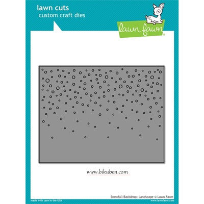 Lawn Fawn - Craft Dies - Snowfall Background - Landscape