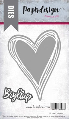 Papirdesign - Dies - Hjerte 4