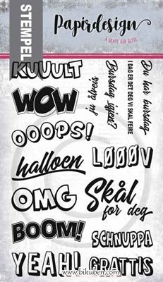Papirdesign - Clear stamps - Wow