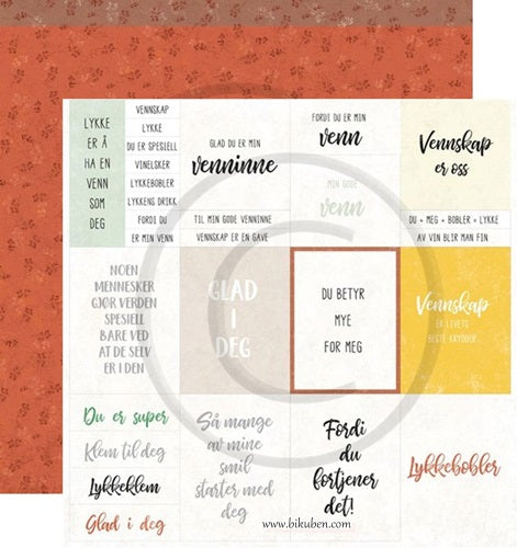 Papirdesign - Vennskap - Vennskap 12 x 12"