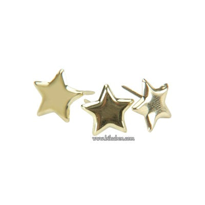 Creative Impressions - Paper Fasteners - Stars - Gold