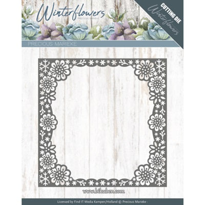 Precious Marieke - Winterflowers - Snowflake Flower Frame
