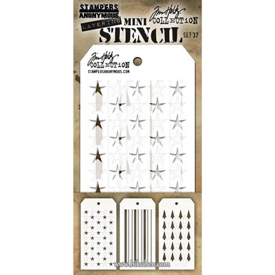 Tim Holtz - Mini Stencil  Set #37