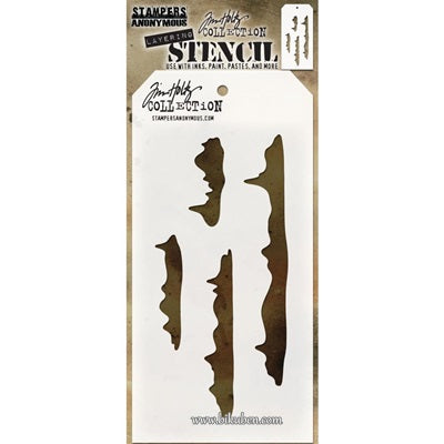 Tim Holtz - Layered Stencil - Snowcap