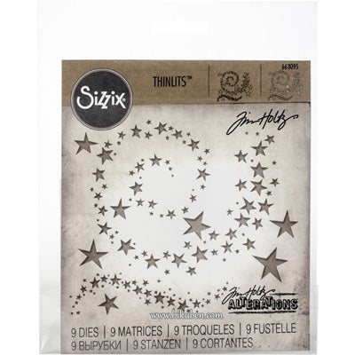 Tim Holtz Alterations - Thinlits - Swirling Stars