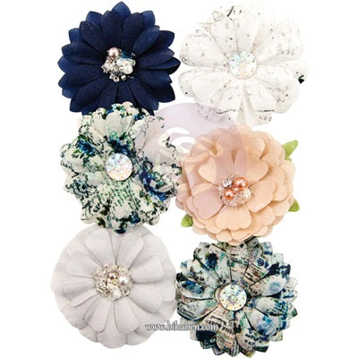 Prima - Georgia Blues - Fabric Flowers - Augusta