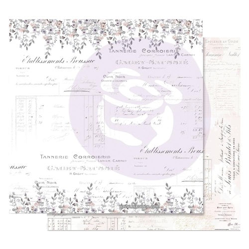 Prima - Lavender Frost - My Confession     12 x 12"