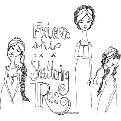 Jane Davenport - Clear Stamp - Friendship